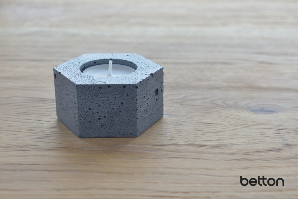 Betonový Svícen - Osmihran, malý