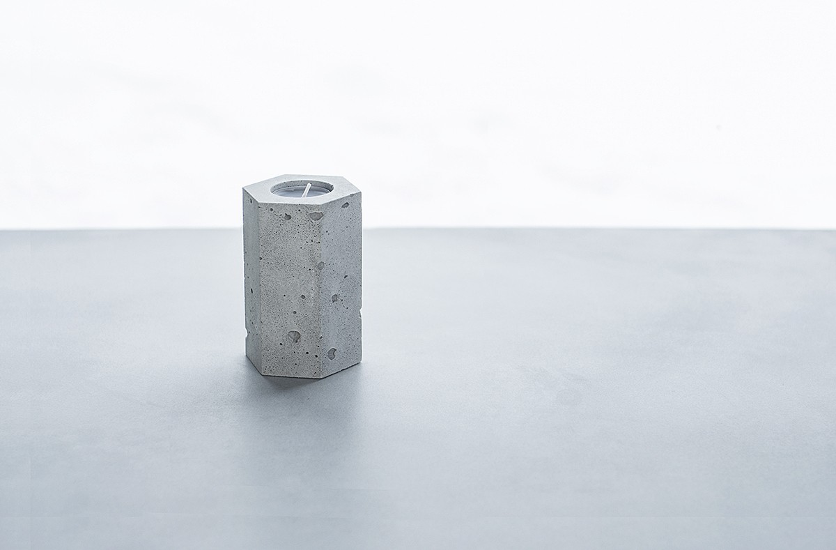 Betonový Svícen - Osmihran, velký